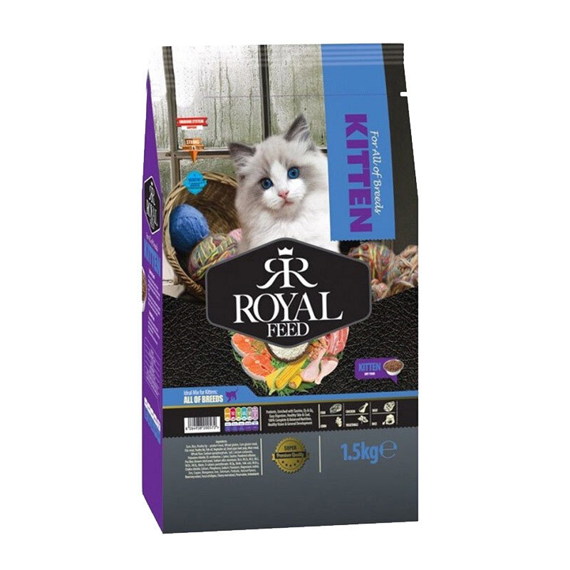  تصویر غذای خشک بچه گربه رویال فید مدل Kitten وزن 1.5 کیلوگرم 
