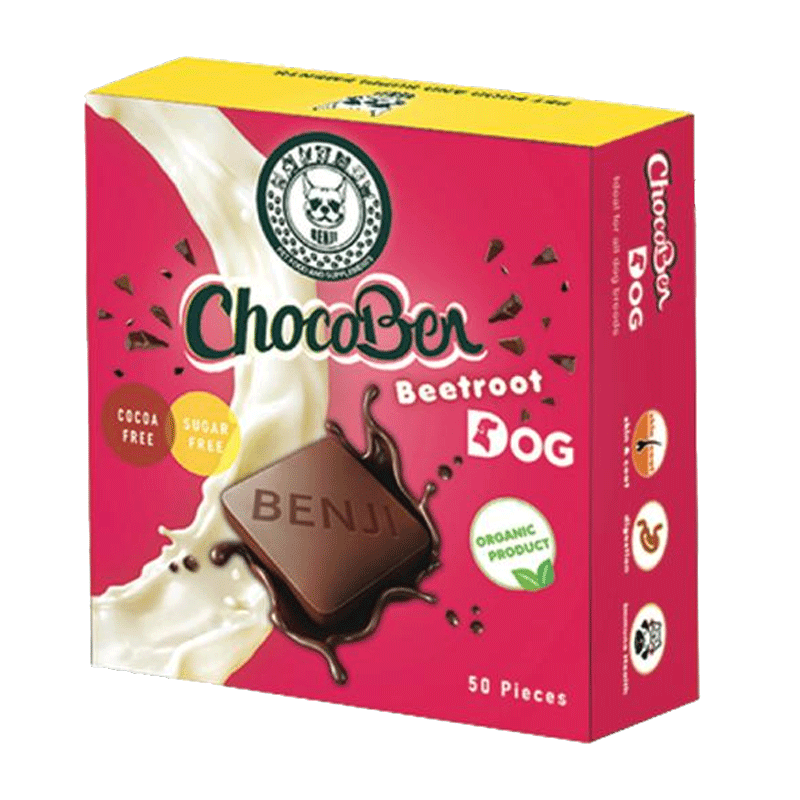 تصویر تشویقی سگ بنجی مدل ChocoBen Beetroot بسته 50 عددی