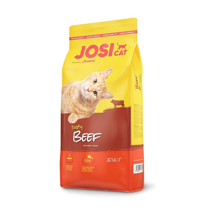 تصویر محتویات غذای خشک گربه جوسرا مدل ‌Beef وزن 3 کیلوگرم + 300 گرم رایگان
