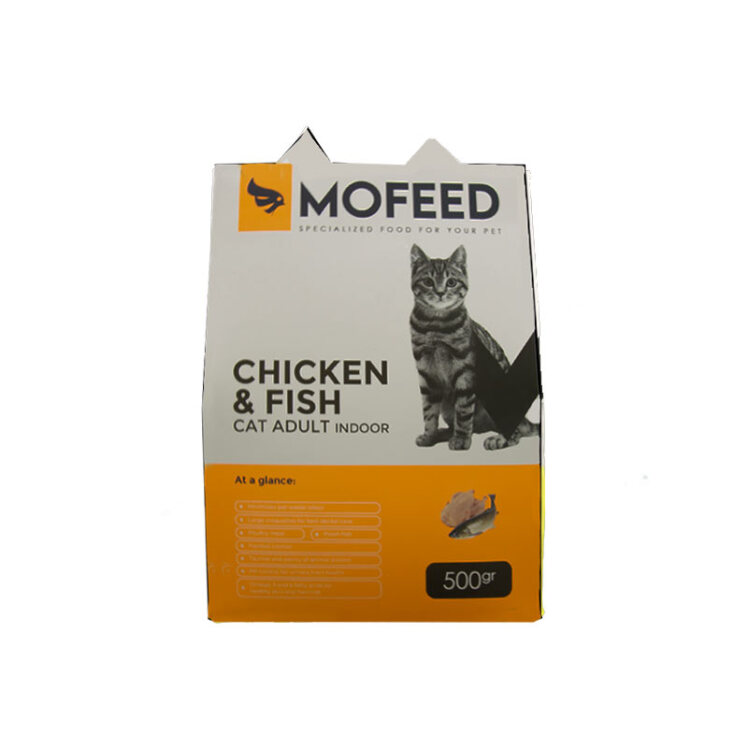 غذای خشک گربه مفید با طعم مرغ و ماهی وزن 500 گرم 2