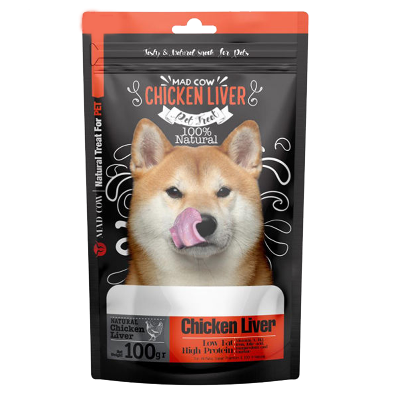  تشویقی سگ مدکاو مدل Chicken Liver وزن 100 گرم 