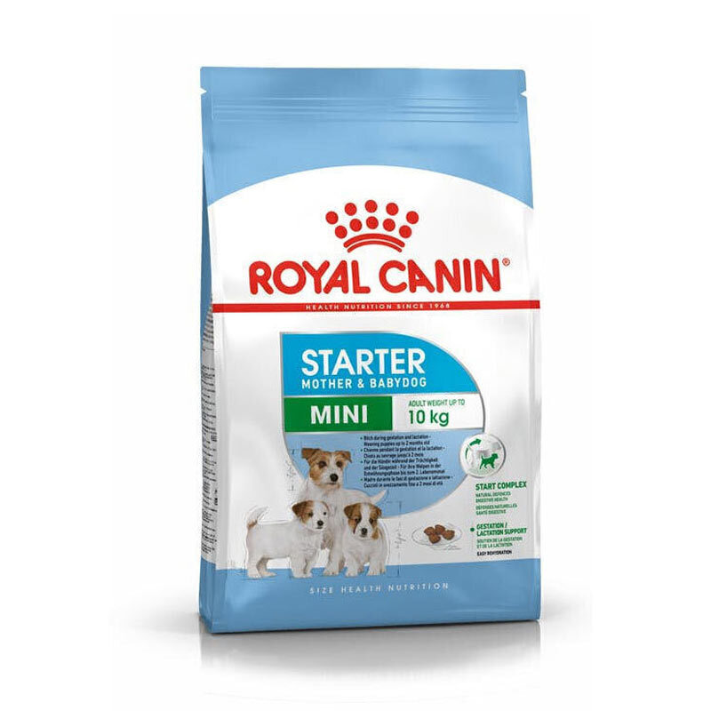  تصویر غذای خشک مادر و بچه سگ رویال کنین Royal Canin Mini Starter Mother & Babydog وزن 4 کیلوگرم 