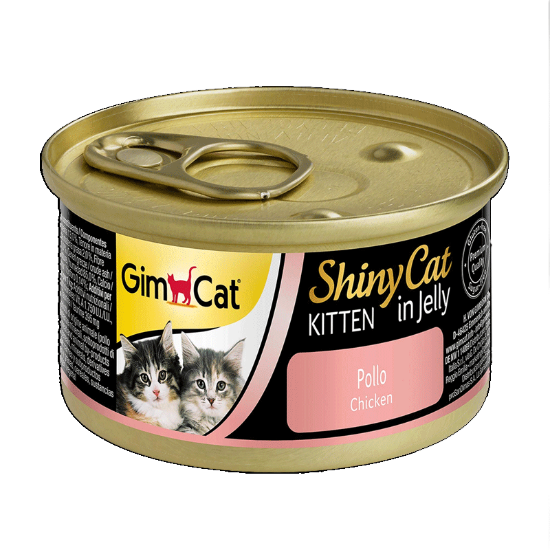  تصویر کنسرو غذای بچه گربه جیم‌ کت مدل Kitten Chicken وزن 70 گرم 