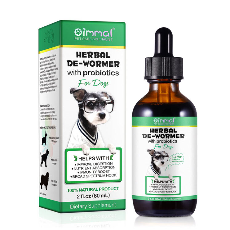 تصویر 1 قطره ضد انگل گیاهی برای سگ اویمال Oimmal Herbal De-Wormer For Dogs