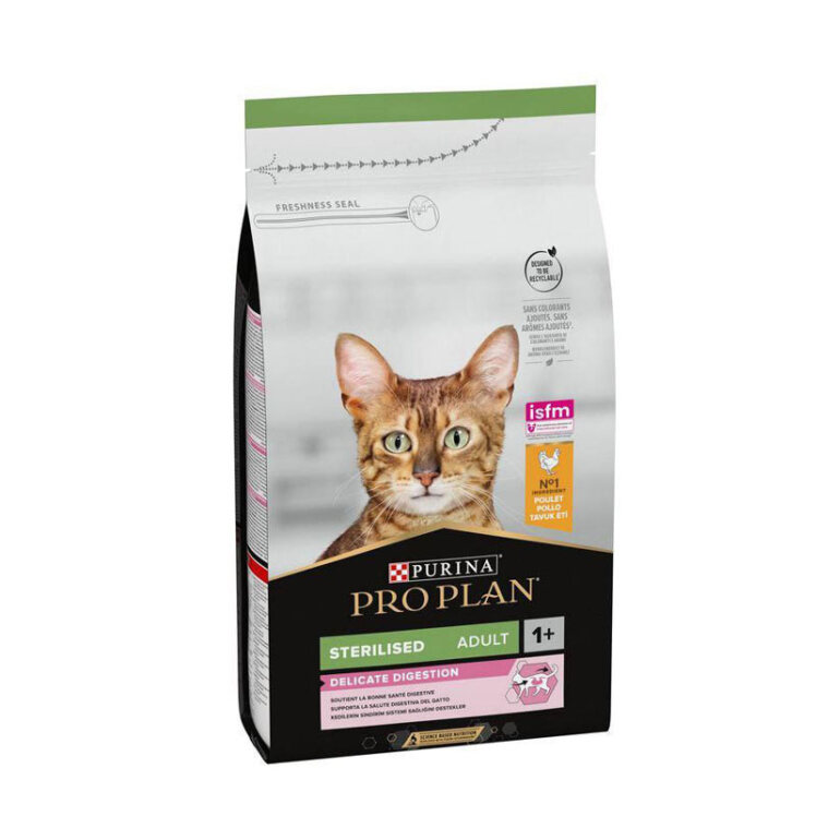 تصویر غذای خشک گربه عقیم شده پروپلن با طعم مرغ ProPlan Sterilised Renal Plus With Chicken وزن 10 کیلوگرم