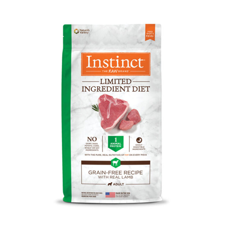تصویر غذای خشک رژیمی سگ اینستینکت با طعم بره Instinct Limited Ingredient Diet Lamb وزن 9 کیلوگرم