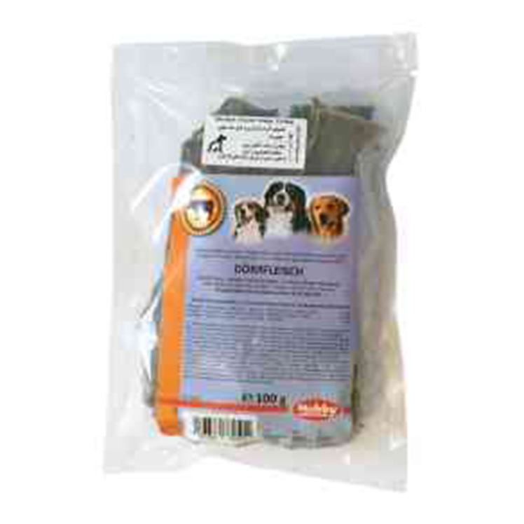 عکس بسته بندی تشویقی سگ نوبی مدل Dried Meat وزن 100 گرم