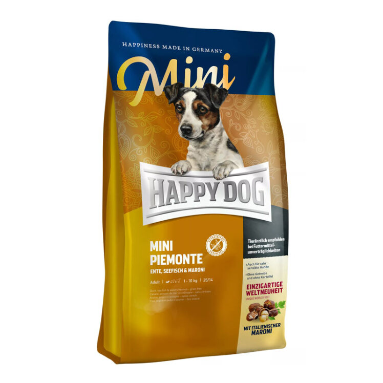 تصویر غذای خشک سوپر پرمیوم سگ نژاد کوچک هپی داگ Happy Dog Sensible Mini Piemonte وزن 4 کیلوگرم