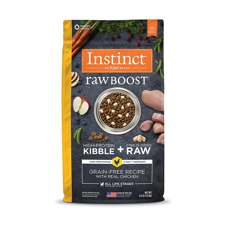 تصویر غذای خشک سگ اینستینکت با طعم مرغ Instinct Raw Boost With Real Chicken وزن 1.8 کیلوگرم از نمای پشت