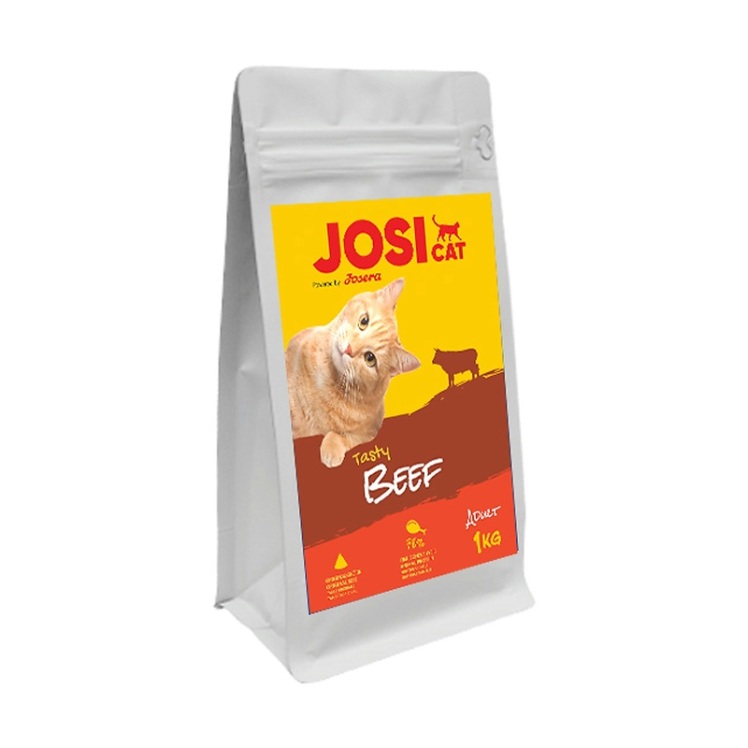 تصویر محتویات غذای خشک گربه جوسرا مدل جوسی کت با طعم گوشت Josera Josicat Beef وزن 1 کیلوگرم