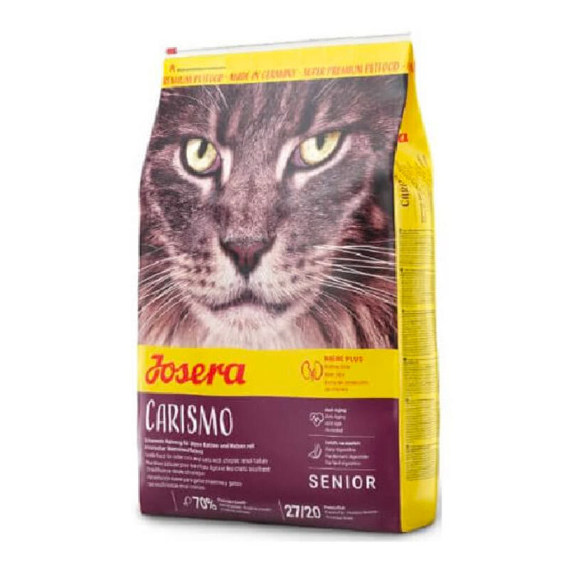  تصویر غذای خشک گربه جوسرا مدل Carismo وزن 10 کیلوگرم رو به رو 