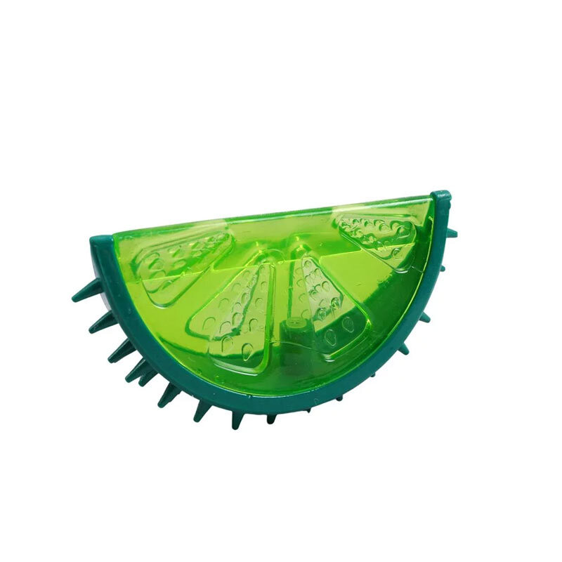  تصویر طرح لیمو اسباب بازی دندانی سگ سیلیکونی طرح میوه پت سرکل Petcircle Dog Fruit Chewing Toy 