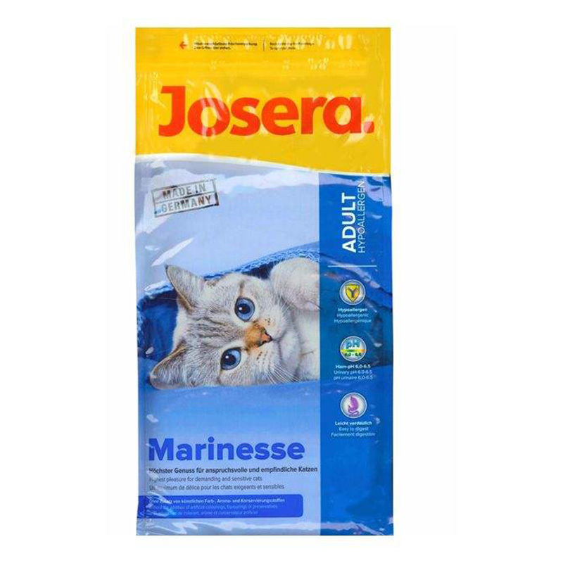  عکس بسته بندی غذای خشک گربه جوسرا مدل ADULT MARINESSE وزن 10 کیلوگرم 