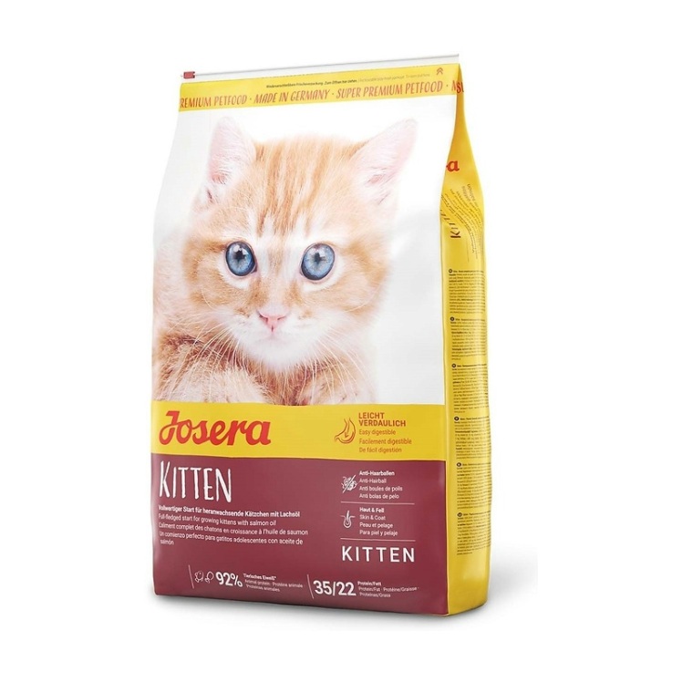 تصویر محتویات غذای خشک گربه جوسرا مدل Kitten وزن 2 کیلوگرم