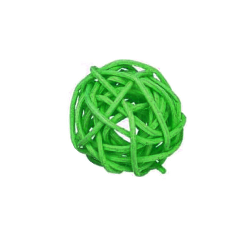  تصویر اسباب بازی توپ حصیری سایز کوچک رنگ سبز 