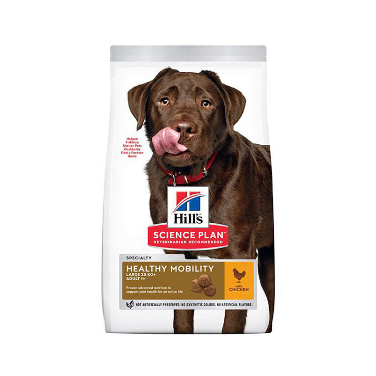 تصویر غذای خشک سگ نژاد بزرگ هیلز برای تحرک سالم با طعم مرغ Hills Adult Dog Food With Chicken وزن 14 کیلوگرم
