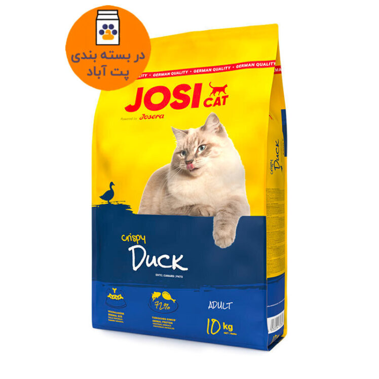 تصویر محتوای غذای خشک گربه جوسرا مدل Josicat Duck and Fish وزن 1 کیلوگرم