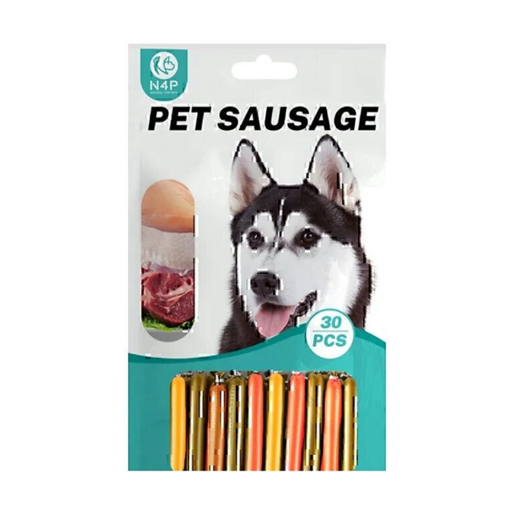 تصویر 2 سوسیس تشویقی سگ ان فور پی با سه طعم مختلف N4p Dog Snack Sausage بسته 30 عددی