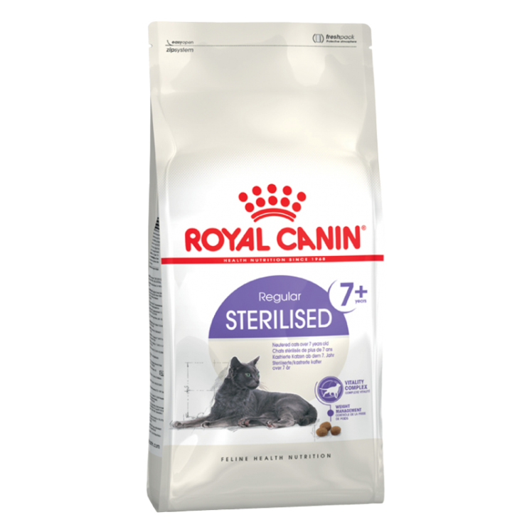 تصویر غذای خشک گربه مسن عقیم شده رویال کنین Royal Canin Regular Sterilised وزن 1.5 کیلوگرم از نمای رو به رو