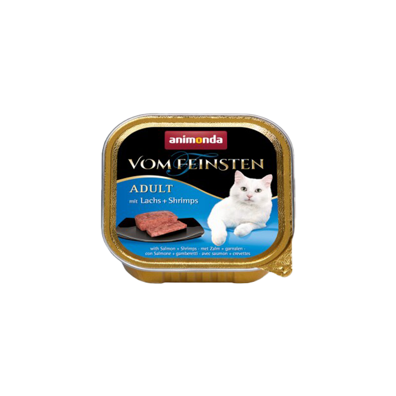  کنسرو غذای گربه با طعم سالمون و میگو آنیموندا Animonda Adult Salmon & Shrimps وزن 100 گرم 