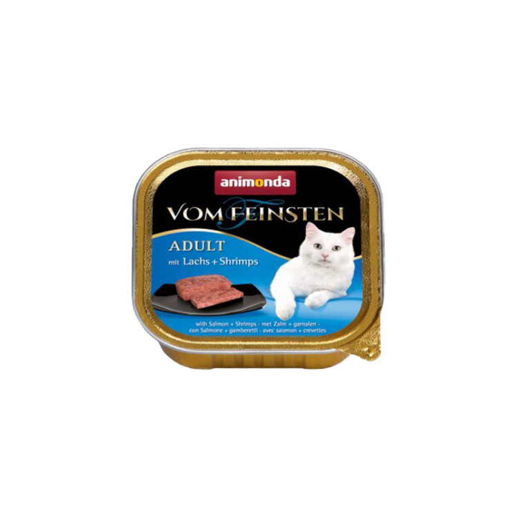 کنسرو غذای گربه با طعم سالمون و میگو آنیموندا Animonda Adult Salmon & Shrimps وزن 100 گرم