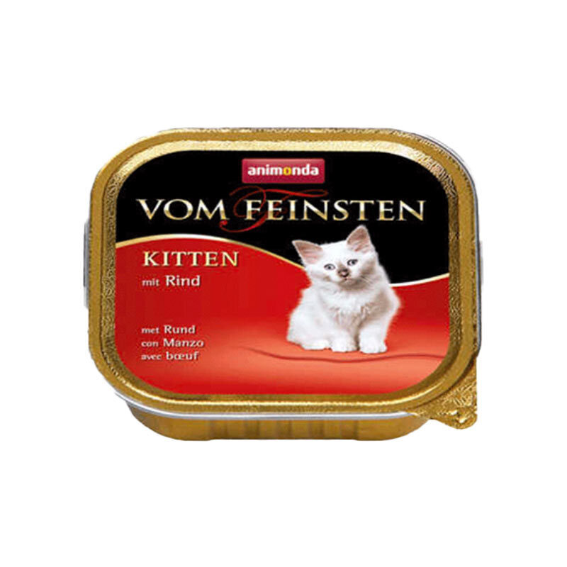  تصویر غذای کاسه ای بچه گربه آنیموندا با طعم گوشت گاو Animonda Kitten Beef وزن 100 گرم 