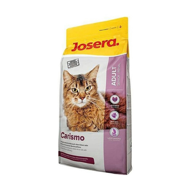 تصویر محتویات غذای خشک گربه مسن جوسرا مدل کاریزمو Josera Senior Carismo وزن 10 کیلوگرم