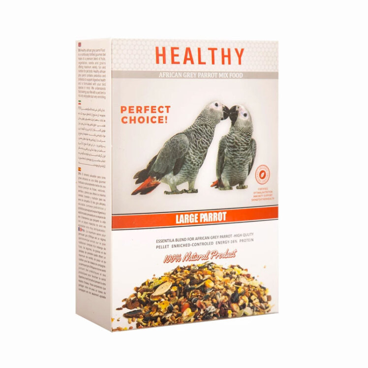 تصویر بسته بندی خوراک مخصوص کاسکو هلثی Healthy African Gray Parrot وزن 1 کیلوگرم