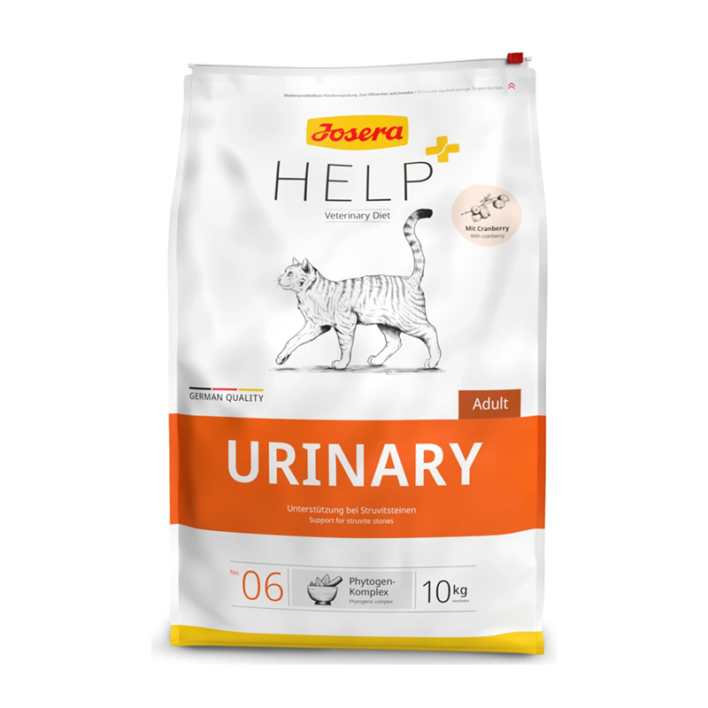  تصویر بسته بندی غذای خشک درمانی گربه جوسرا Josera Help Urinary وزن 2 کیلوگرم 