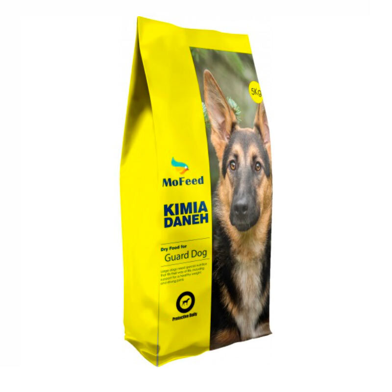  تصویر غذای خشک حمایتی سگ نگهبان مفید وزن 10 کیلوگرم از نمای رو به رو 