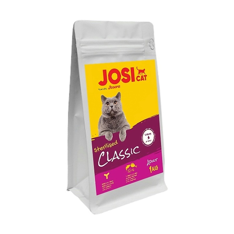 تصویر محتویات غذای خشک گربه عقیم شده جوسرا مدل کلاسیک Josera Josi Cat Classic وزن 1 کیلوگرم