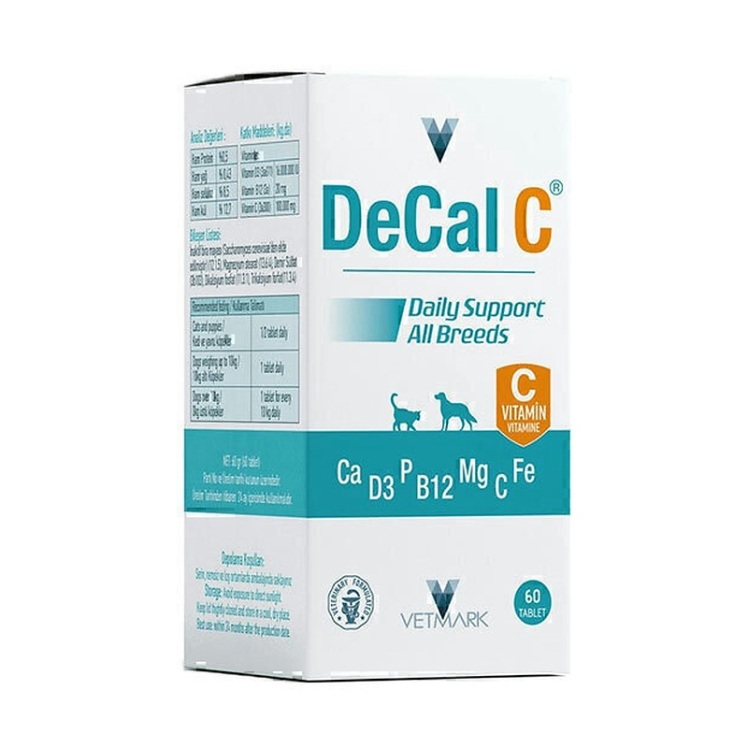 تصویر محصول قرص مراقبت از دندان وتمارک Vetmark DeCal Tablet بسته 60 عددی