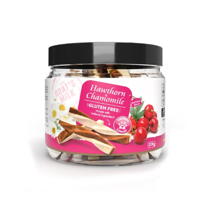 تصویر 1 تشویقی سگ بدون گلوتن هابون با طعم شیر بز، زالزالک و بابونه Howbone Dog Snacks With Goat's Milk,Hawthorn And Cham