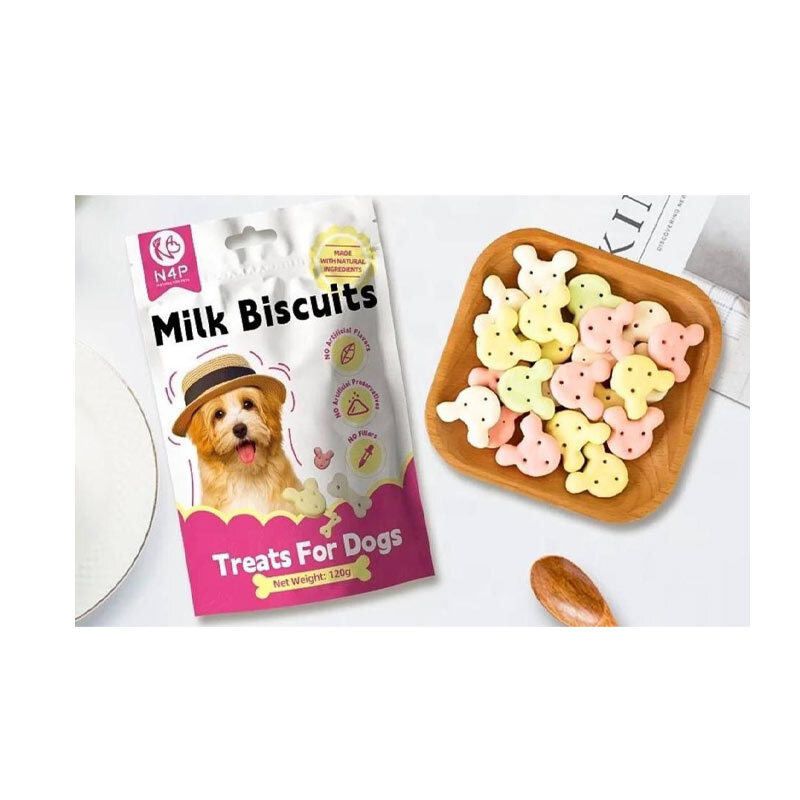  تصویر 2 بیسکویت تشویقی سگ ان فور پی با طعم شیر N4p Milk Biscuits وزن 120 گرم 