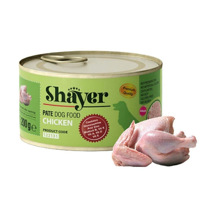 تصویر 2 کنسرو پته سگ مرغ شایر Shayer Pate With Chicken & Beef وزن 200 گرم
