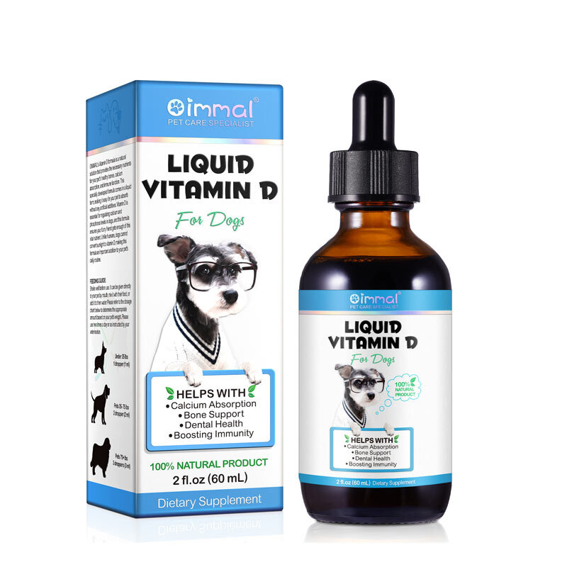  تصویر 1 قطره مایع ویتامین دی سگ اویمال Oimmal Liquid Vitamin D For Dogs 