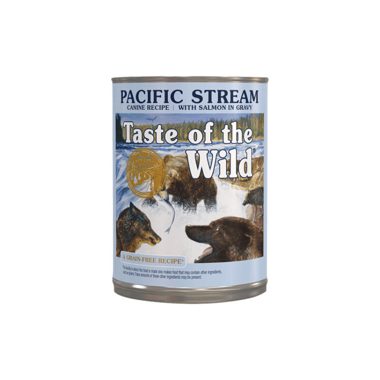 تصویر کنسرو غذای سگ تیست آف د وایلد Taste Of The Wild Pacific Stream Canine وزن 390 گرم 