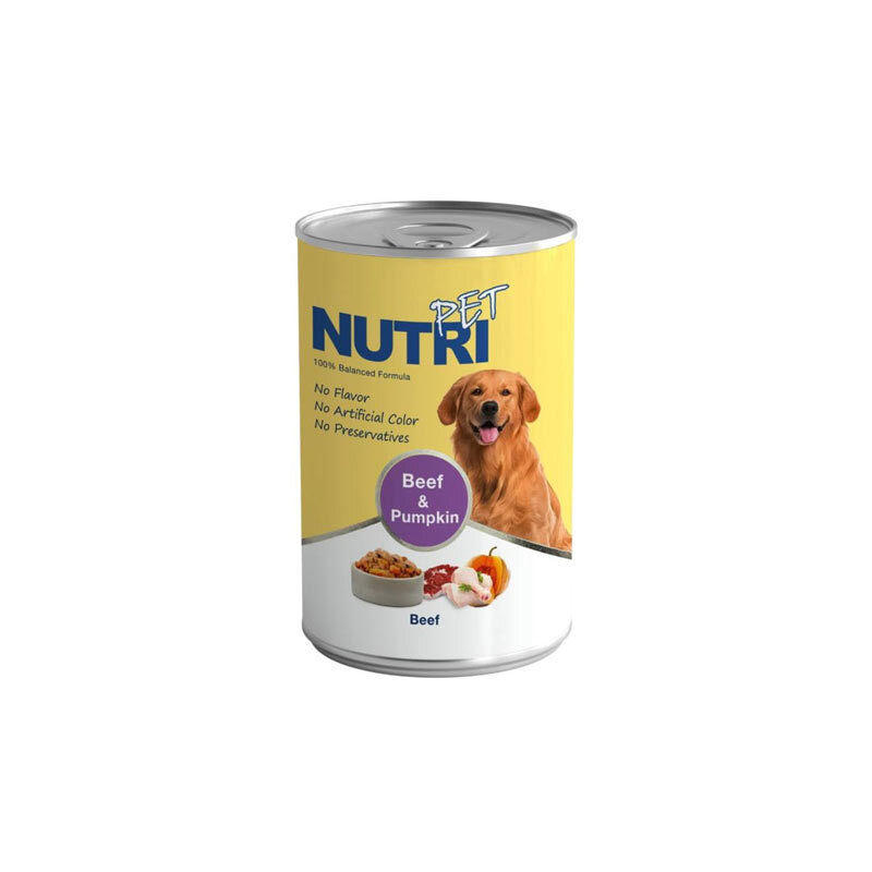  تصویر کنسرو غذای سگ نوتری مدل Chunk & Pumpkin وزن 425 گرم 