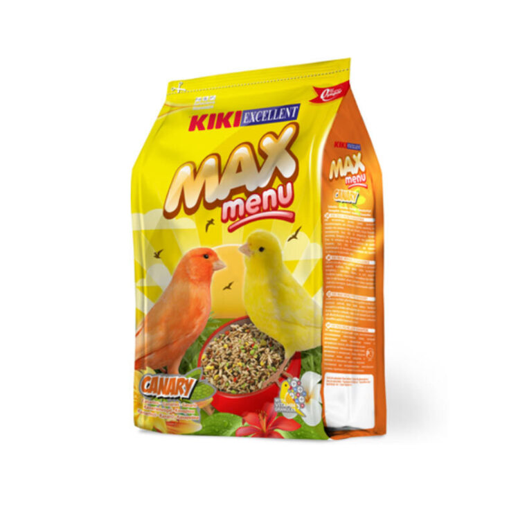 تصویر خوراک مخصوص قناری کیکی Kiki Max Menu Canary وزن 1 کیلوگرم
