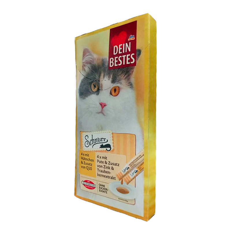  عکس سه بعدی بسته بندی بستنی گربه دین بستس مدل Purr بسته 8 عددی 