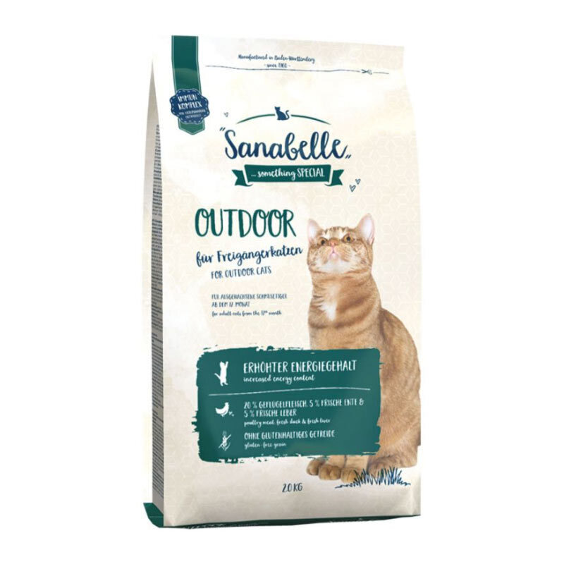  تصویر غذای خشک گربه سانابل Sanabelle Outdoor وزن 2 کیلوگرم 