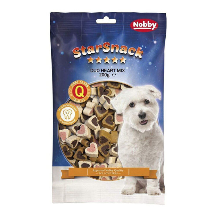 تصویر تشویقی سگ نوبی مدل Dou heart mix وزن 200 گرم