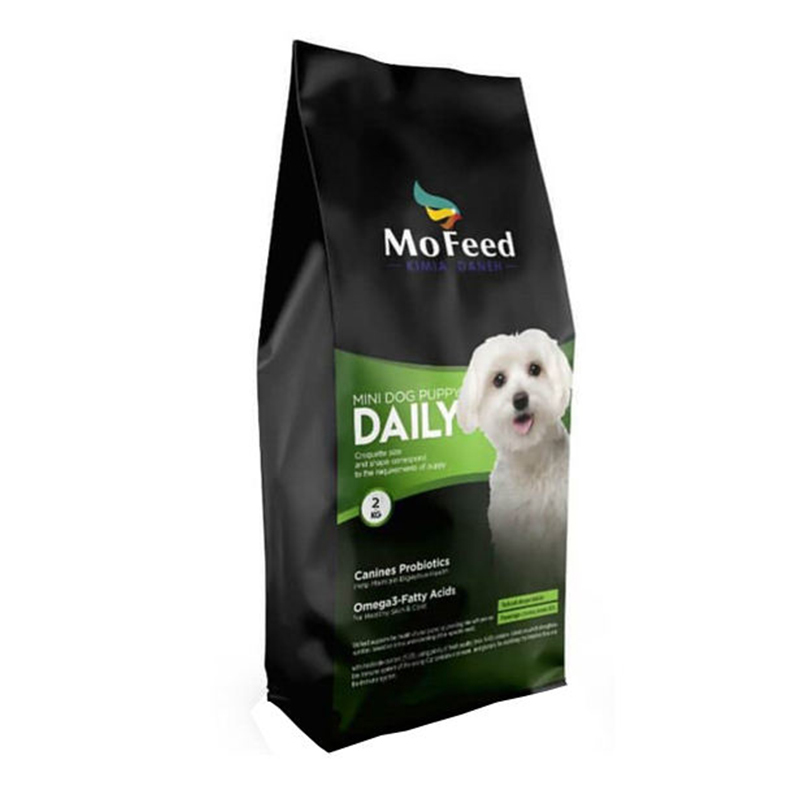  عکس جزییات بسته بندی غذای خشک سگ مفید مدل Mini Dog Daily Puppy وزن 2 کیلوگرم 
