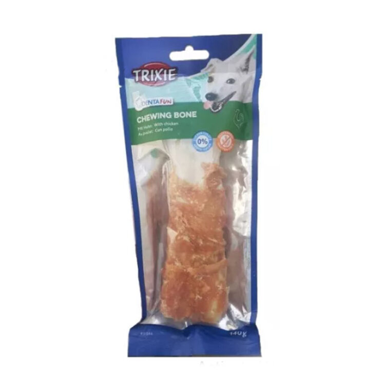 تصویر تشویقی سگ دنتال با روکش فیله مرغ تریکسی Trixie