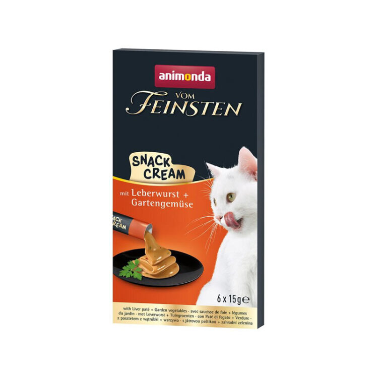 تصویر بستنی گربه انیموندا با طعم جگر و سبزیجات Animonda Cat Treat With Liver Sausage & Vegetables بسته 6 عددی