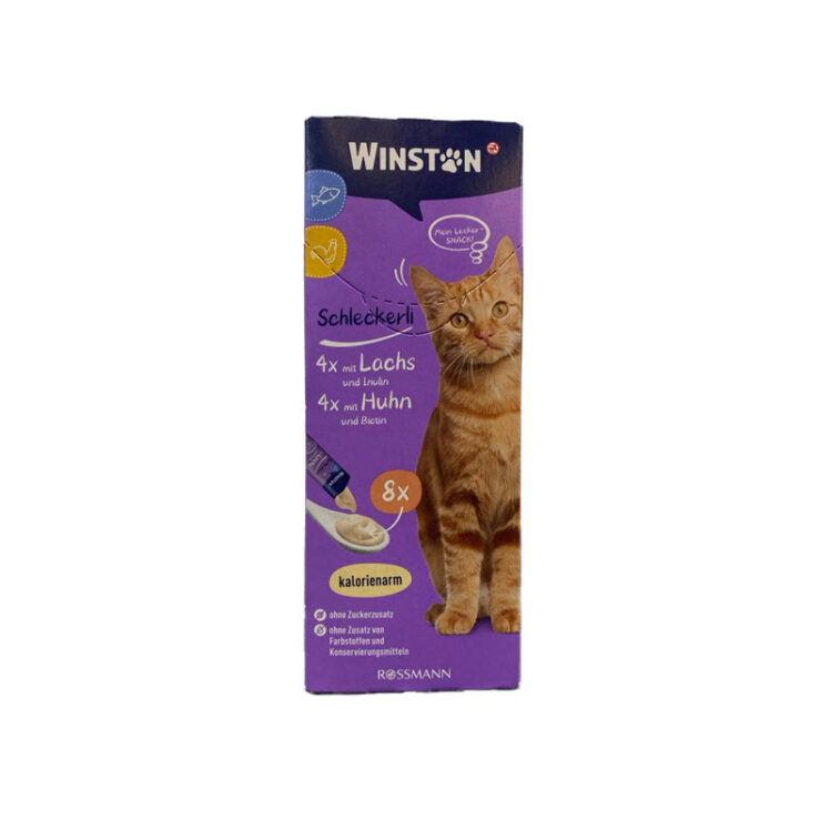 تصویر 1 بستنی گربه وینستون با طعم مرغ و ماهی Winstone Chicken & Fish بسته 8 عددی