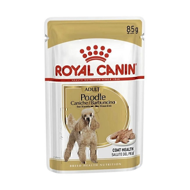 تصویر ویژگیهای پوچ سگ بالغ پودل رویال کنین Royal Canin Adult Poodle وزن 85 گرم