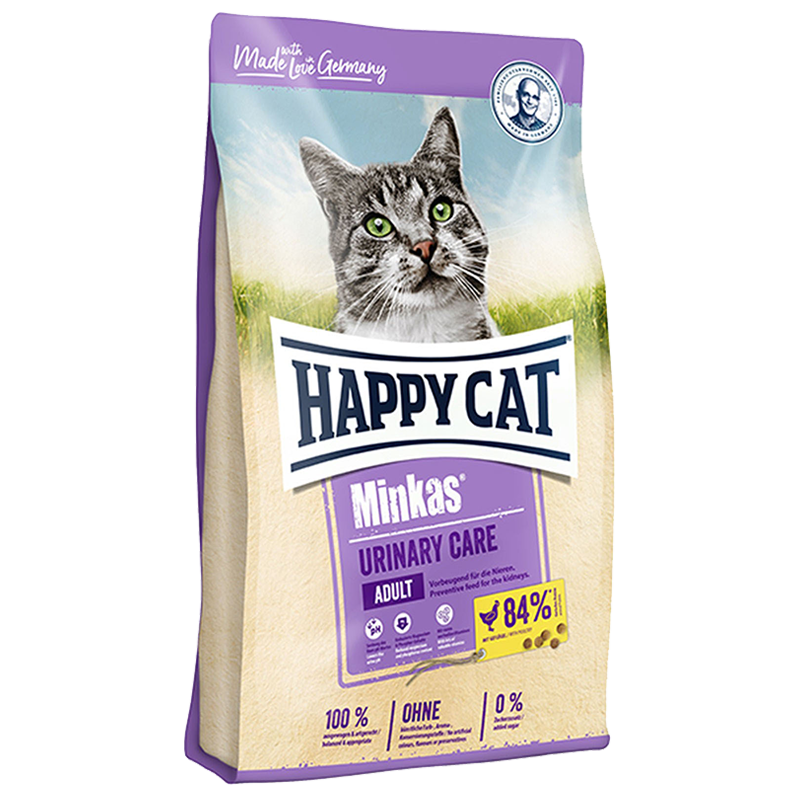  عکس بسته بندی غذای خشک گربه هپی کت مدل Minkas Urinary Care وزن 10 کیلوگرم 