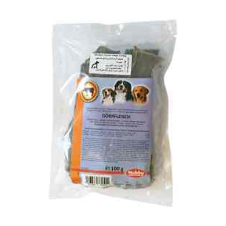 عکس محتویات تشویقی سگ نوبی مدل Dried Meat وزن 100 گرم