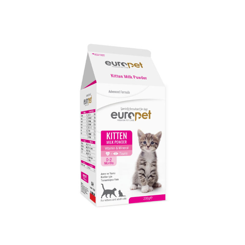  تصویر شیر خشک گربه یوروپت Europet Cat Milk Powder وزن 200 گرم 